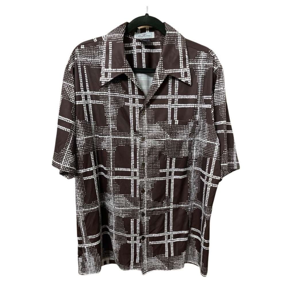 Vintage short sleeve button down shirt XL